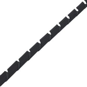 InLine Spiralband 10m - schwarz - 25mm